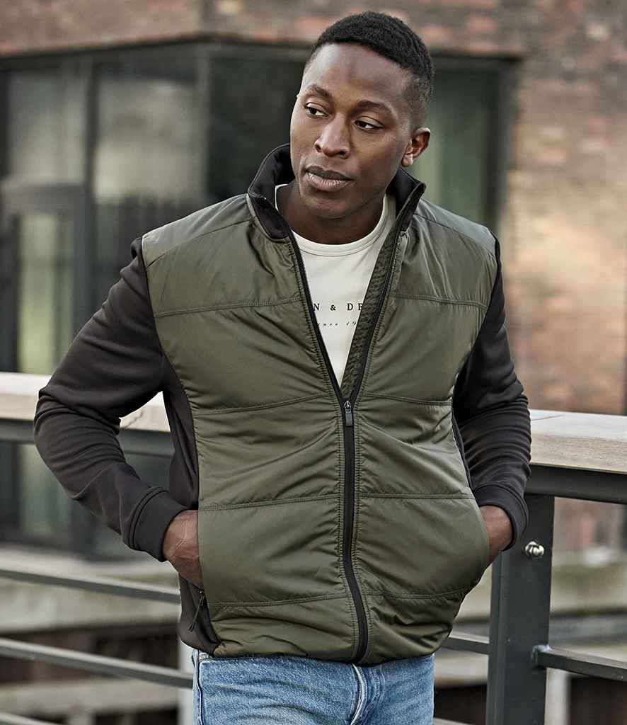 Tee Jays Hybrid-Stretch Jacket | Deep Green/Black