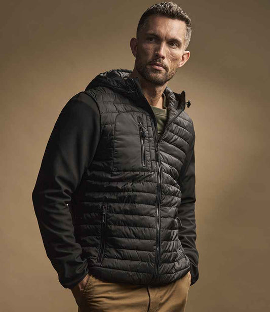 Tee Jays Crossover Hooded Jacket | Black/Black