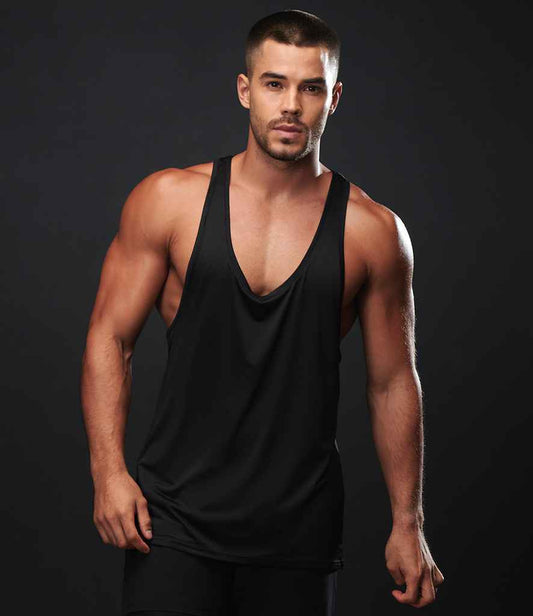 Tombo Muscle Vest | Black
