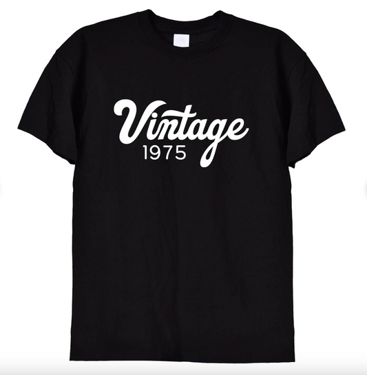 Our Customised Vintage-Style T-Shirt is the perfect way to showcase your birth year with retro flair! Featuring a distressed, vintage design customised with your chosen year—like 1995—this tee brings a classic, nostalgic vibe to your wardrobe. Crafted from soft, high-quality cotton, it offers ultimate comfort and timeless style, making it ideal for casual outings, birthdays, or as a thoughtful gift. Whether you're celebrating a milestone or simply love vintage fashion, this personalised t-shirt adds a uniqu