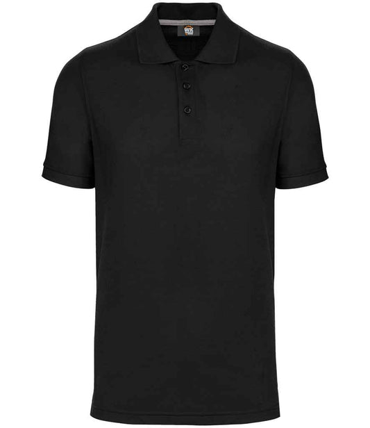 WK Designed to Work Anti-Bacterial Piqué Polo Shirt | Black