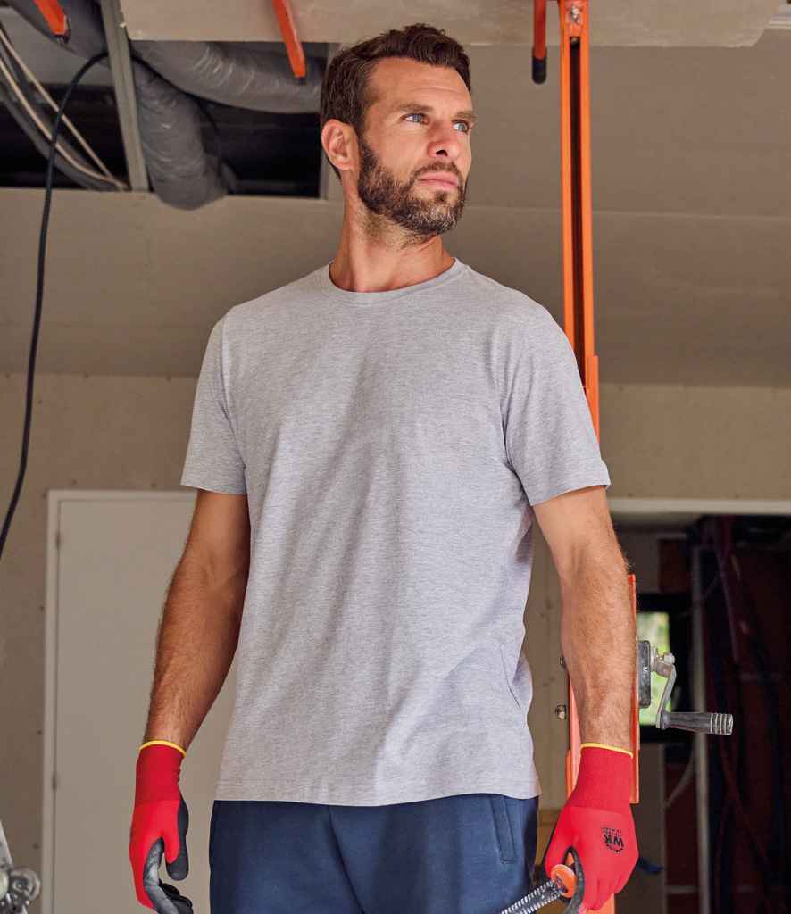 WK Designed to Work Anti-Bacterial Short Sleeve T-Shirt | Oxford Grey