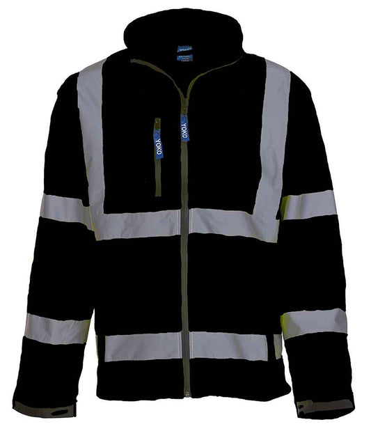 Yoko Hi-Vis Soft Shell Jacket | Black