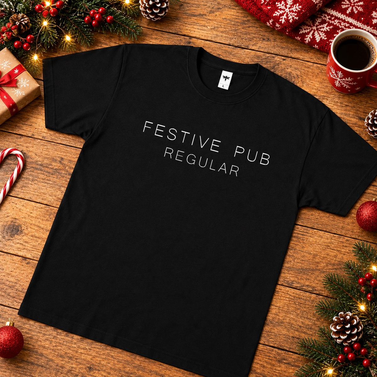 Festive Pub Regular lifestyle Christmas mockup