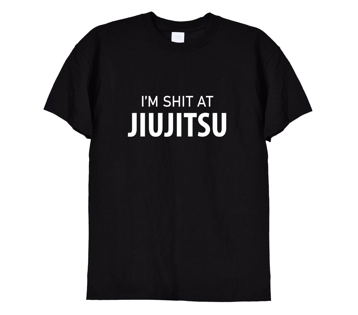 I'm Bad at Jiujitsu / BJJ Funny T-Shirt & Hoodie, 636 on black t-shirt