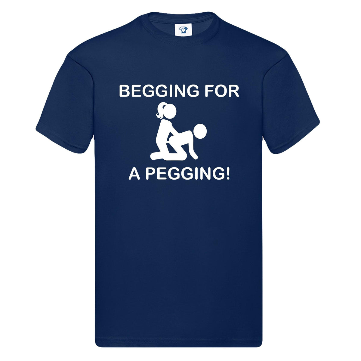 Begging for a Pegging Funny T-Shirt & Hoodie, 276 on black t-shirt