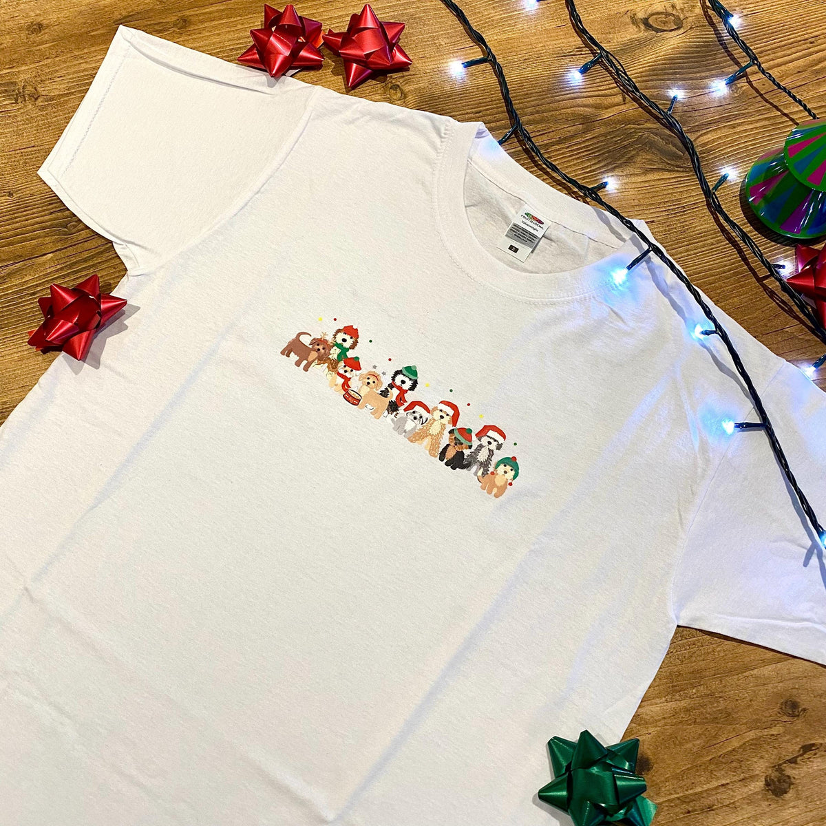 Cute Christmas Dogs funny Christmas t-shirt