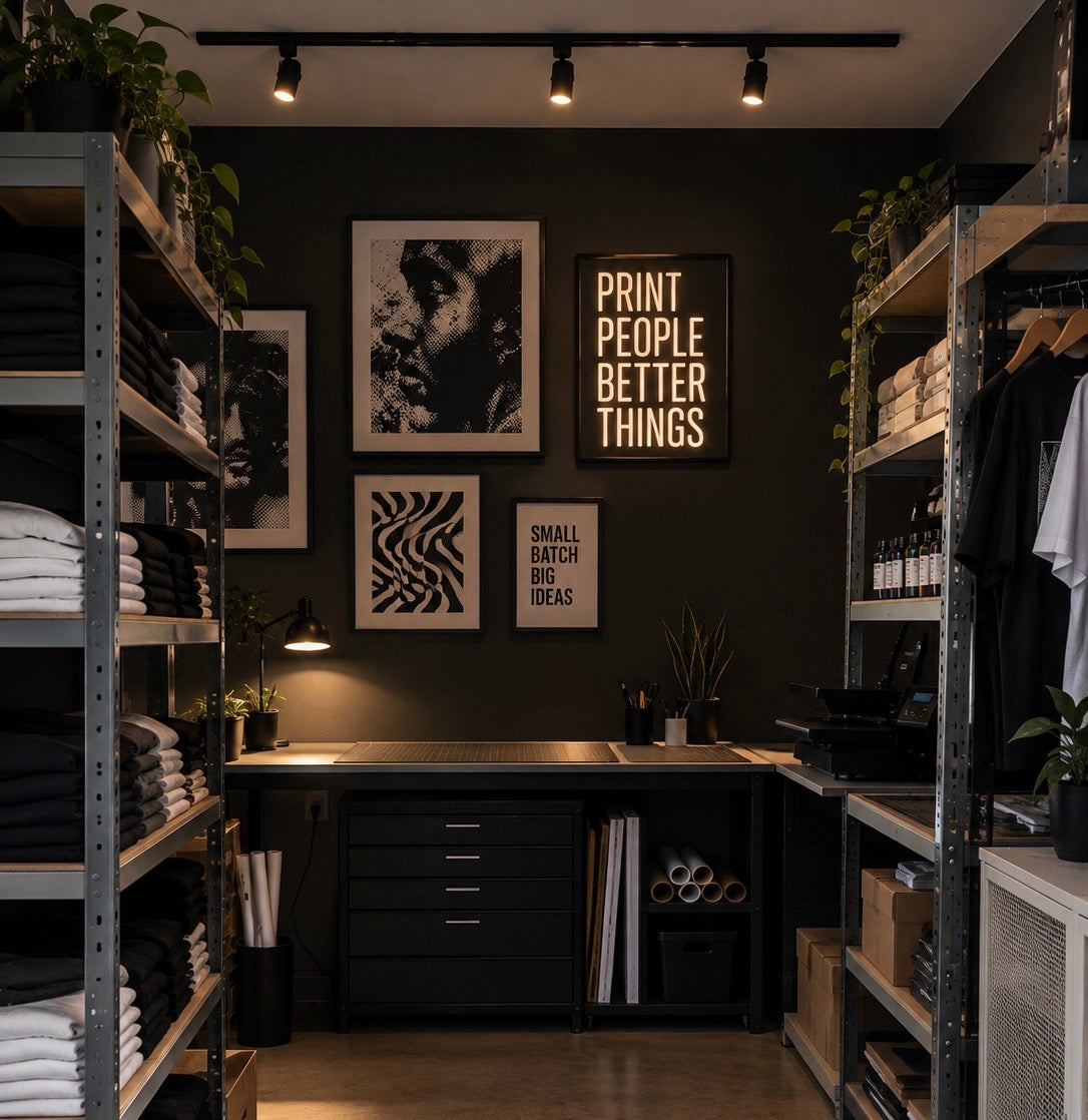 The Firefly Print Co. print studio in North Yorkshire