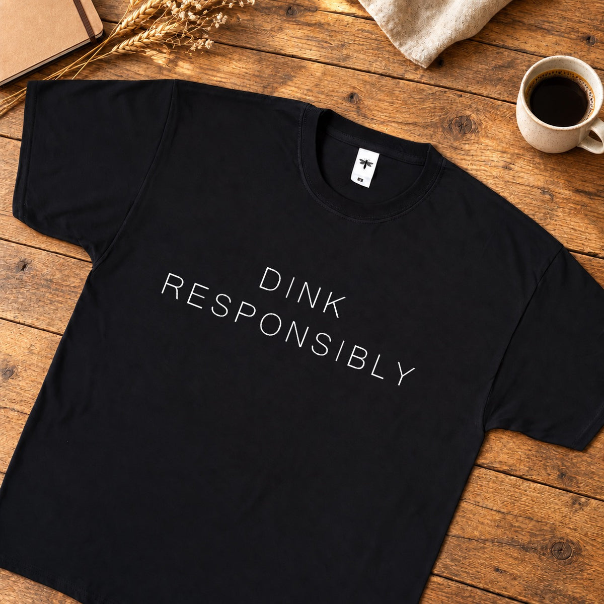 Dink Responsibly lifestyle padel pickleball mockup