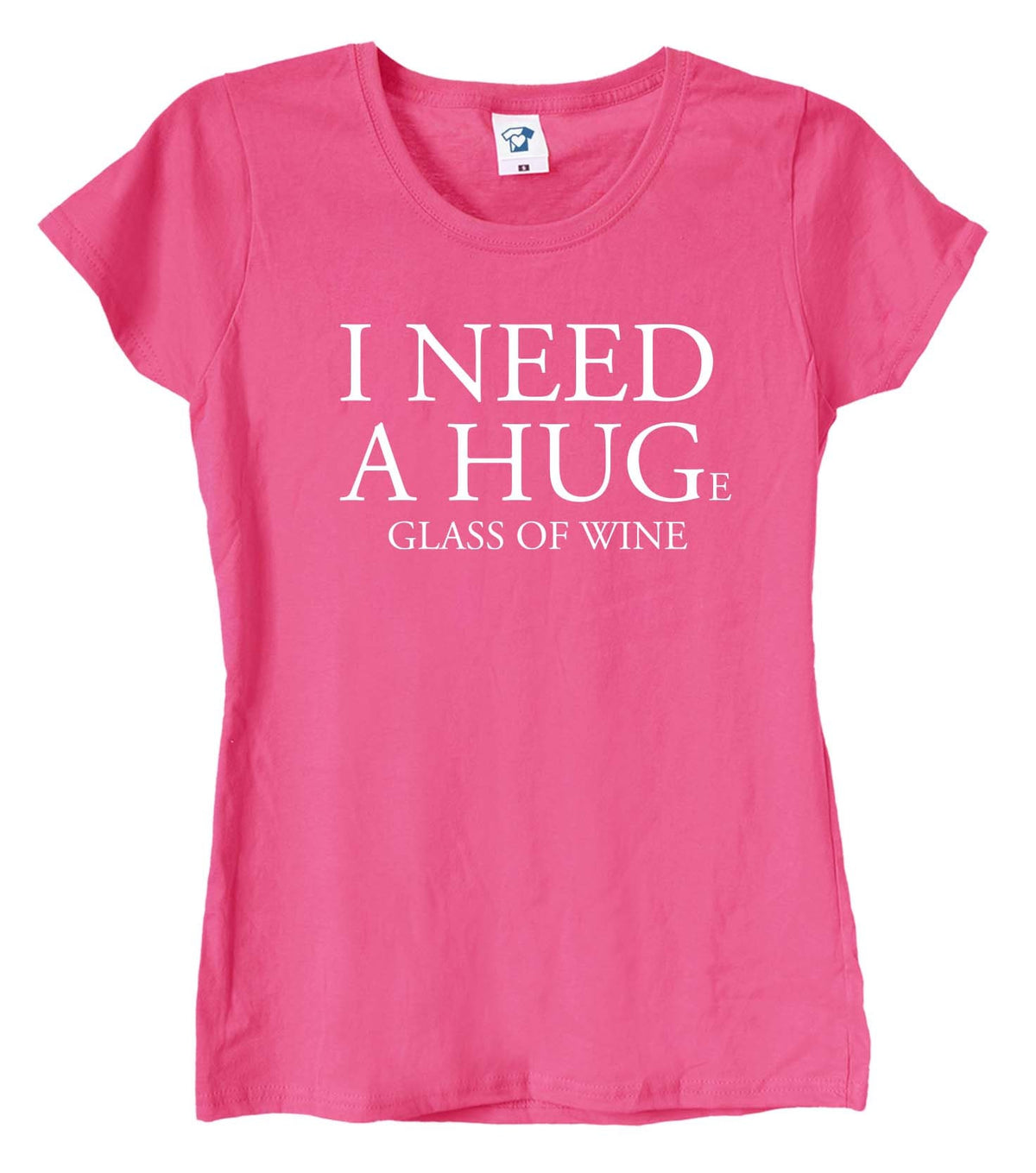 Huge Glass of Wine Funny T-Shirt & Hoodie, 254 on white t-shirt
