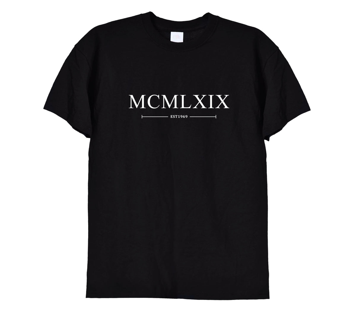 Born 1969 Roman Numerals Funny T-Shirt & Hoodie, 526 on white t-shirt