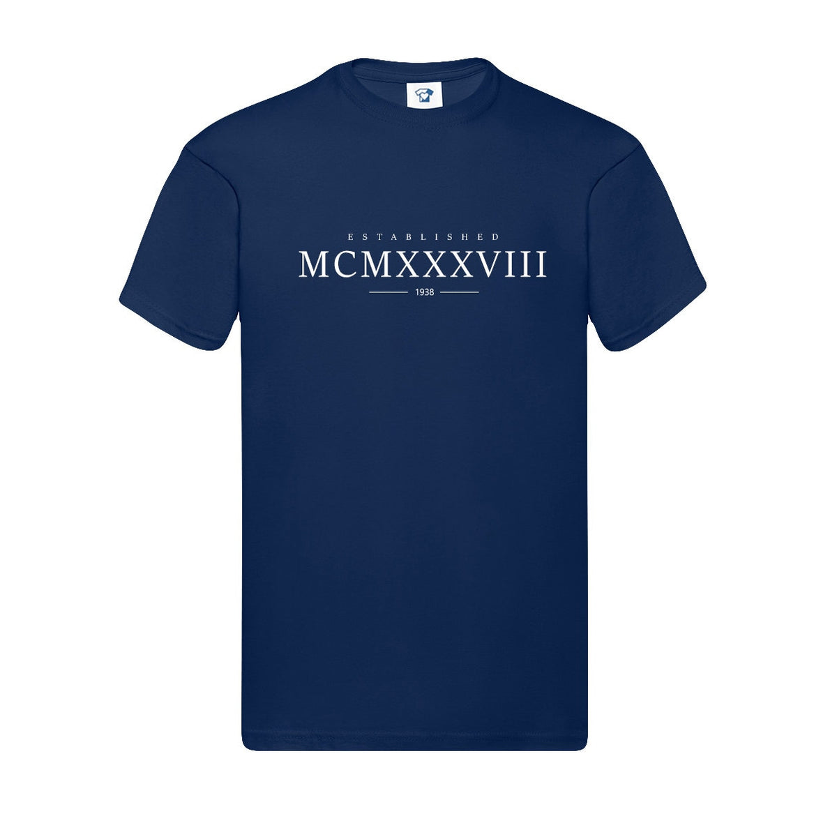 Established 1938 Roman Numerals Funny T-Shirt & Hoodie, 847 on white t-shirt